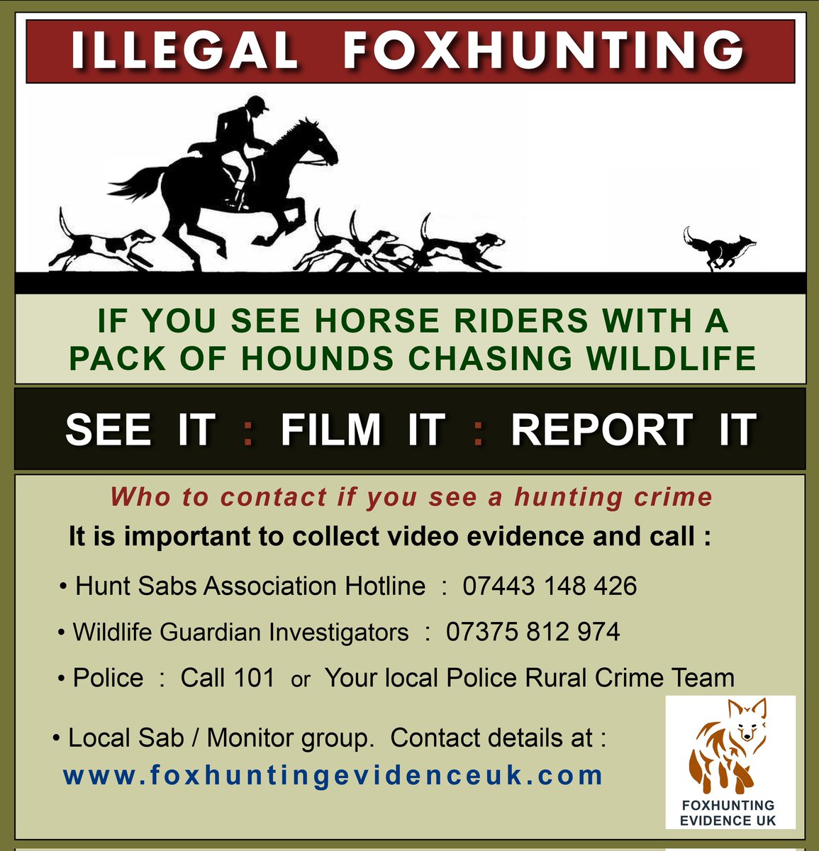 FoxEvidence's tweet image. Feel free to download and use as a public information poster