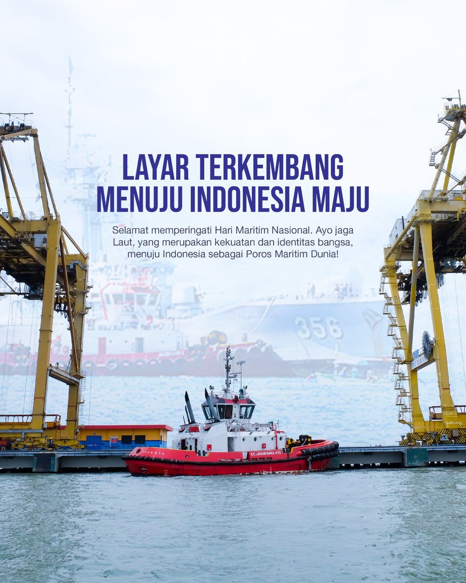 pelindomarine's tweet photo. Kembangkan Layar, Majukan Bangsa!

Mariners Ber-AKHLAK, terdapat 2 versi peringatan Hari Maritim Nasional. Secara resmi, Hari Maritim Nasional diperingati pada 23 September, mengacu pada penetapan yang dilakukan oleh presiden Soekarno untuk mengingatkan bangsa Indonesia akan https://t.co/BRKTtUbvDG