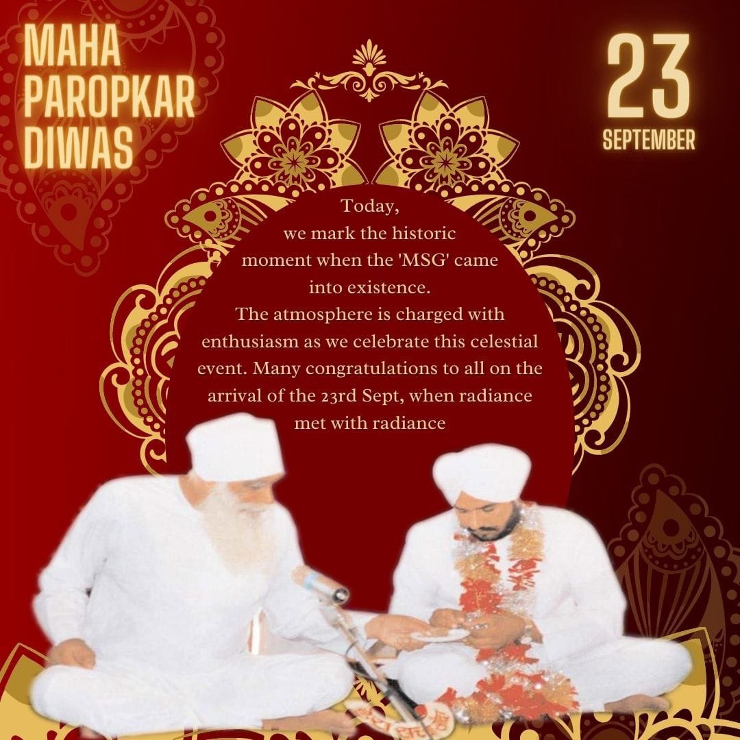Babita090's tweet photo. True saints always do good to the world. And from time to time make the world aware about humanity. Due to which humanity is still preserved among the people.#33rdGuruGaddiDiwas
#SaturdayVibes
#SaturdayMorning

Maha Paropkar Diwas
Gurmeet Ram Rahim Singh Ji
Dera Sacha Sauda https://t.co/InCsqgI31a