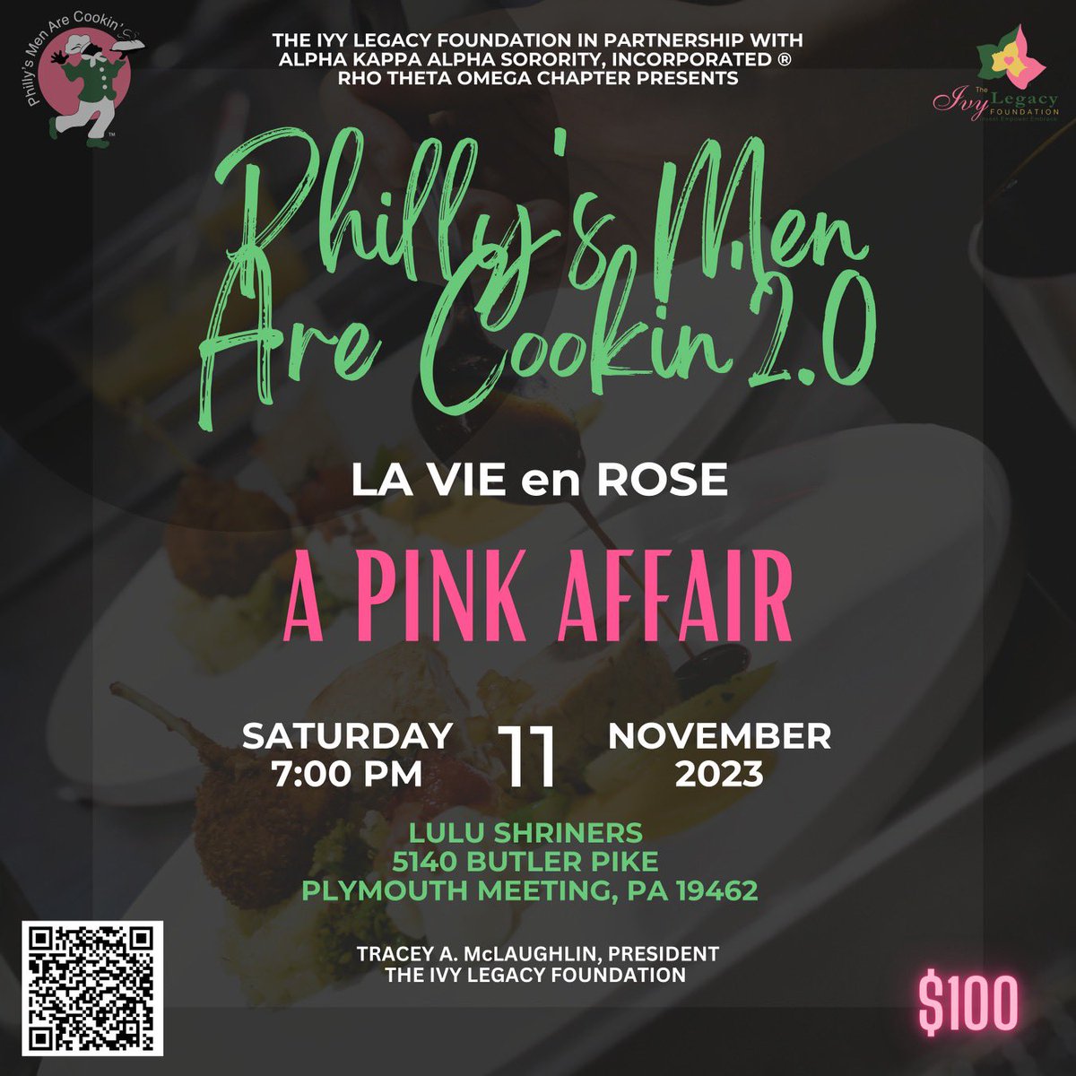 We are 50 days away from our signature fundraising event, Philly’s Men are Cookin’ : La Vie en Rose (A Pink Affair). Follow the link to purchase tickets. eventbrite.com/e/phillys-men-…