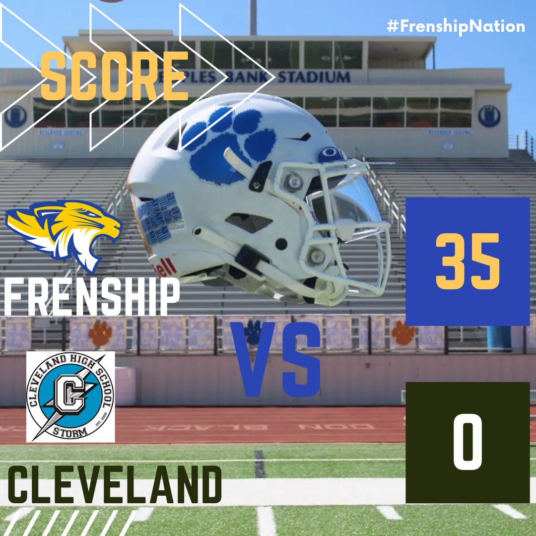 Frenship Football (@semperimpetus) on Twitter photo 👊🏽Good week 5 win vs a good Cleveland team! 🔵🟡
#ONE🐾🐾
<a href="/FrenshipSports/">Frenship Athletics</a> <a href="/faithdouglassss/">Faith Douglass</a> @LoneStarVarsity <a href="/CollieronTV/">A David Collier</a> <a href="/806hsscmedia/">Jasone Pearson</a> <a href="/pchristy11/">Pete Christy</a> <a href="/dctf/">Dave Campbell's — TexasFootball.com</a> 👊🏽Good week 5 win vs a good Cleveland team! 🔵🟡
#ONE🐾🐾
<a href="/FrenshipSports/">Frenship Athletics</a> <a href="/faithdouglassss/">Faith Douglass</a> @LoneStarVarsity <a href="/CollieronTV/">A David Collier</a> <a href="/806hsscmedia/">Jasone Pearson</a> <a href="/pchristy11/">Pete Christy</a> <a href="/dctf/">Dave Campbell's — TexasFootball.com</a>