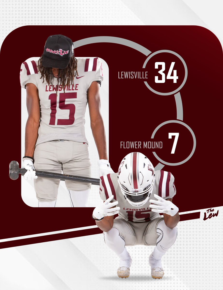 LHSFball's tweet image. FINAL
Lewisville 34
Flower Mound 7