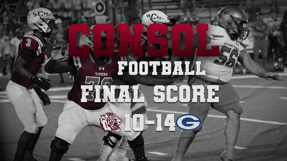 Final score in Tigerland - Consol 10 Georgetown 14