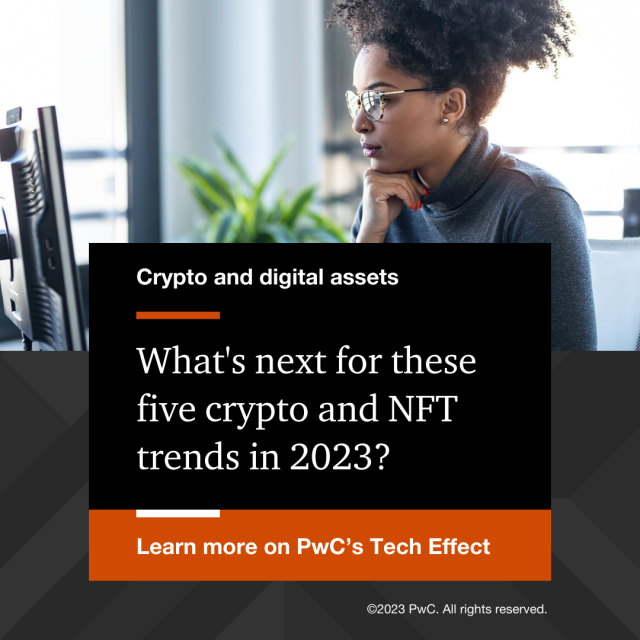 What’s next for crypto, NFTs and digital assets? We check-in on five business predictions to help business leaders navigate this volatile, but promising field. pwc.to/3EQevQY