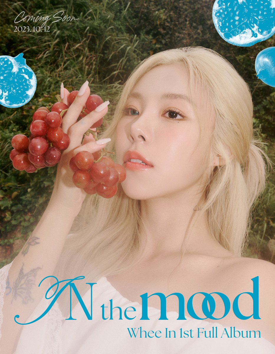 [#WheeIn]
Whee In 1st Full Album
[IN the mood] MOOD POSTER #Water

#휘인 #IN_the_mood
2023.10.12.6PM #COMINGSOON