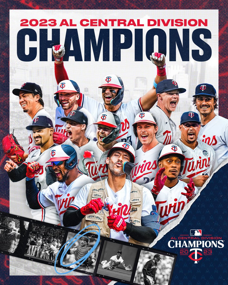 Minnesota Twins on X: 2023 AL Central Champions: YOUR MINNESOTA