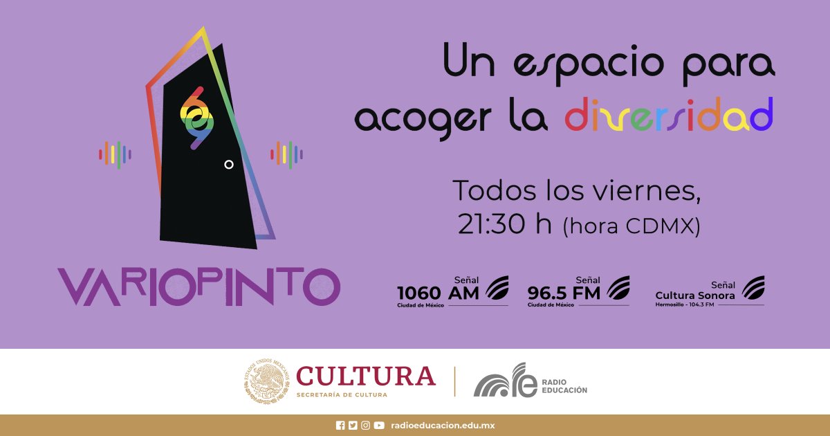 🔴 Este viernes en <a href="/Variopinto69/">variopinto69</a>, charlamos sobre el libro: Vivencias bisexualas 🏳️‍🌈 y el #DíaInternacionalDeLaBisexualidad con Tania Martínez, cofundadora de <a href="/BisexualasMX/">Bisexualas México</a>

⏰ 21:30 h
📲 Escucha el progama en nuestro canal de #Youtube: youtu.be/Zl_bu13U53s