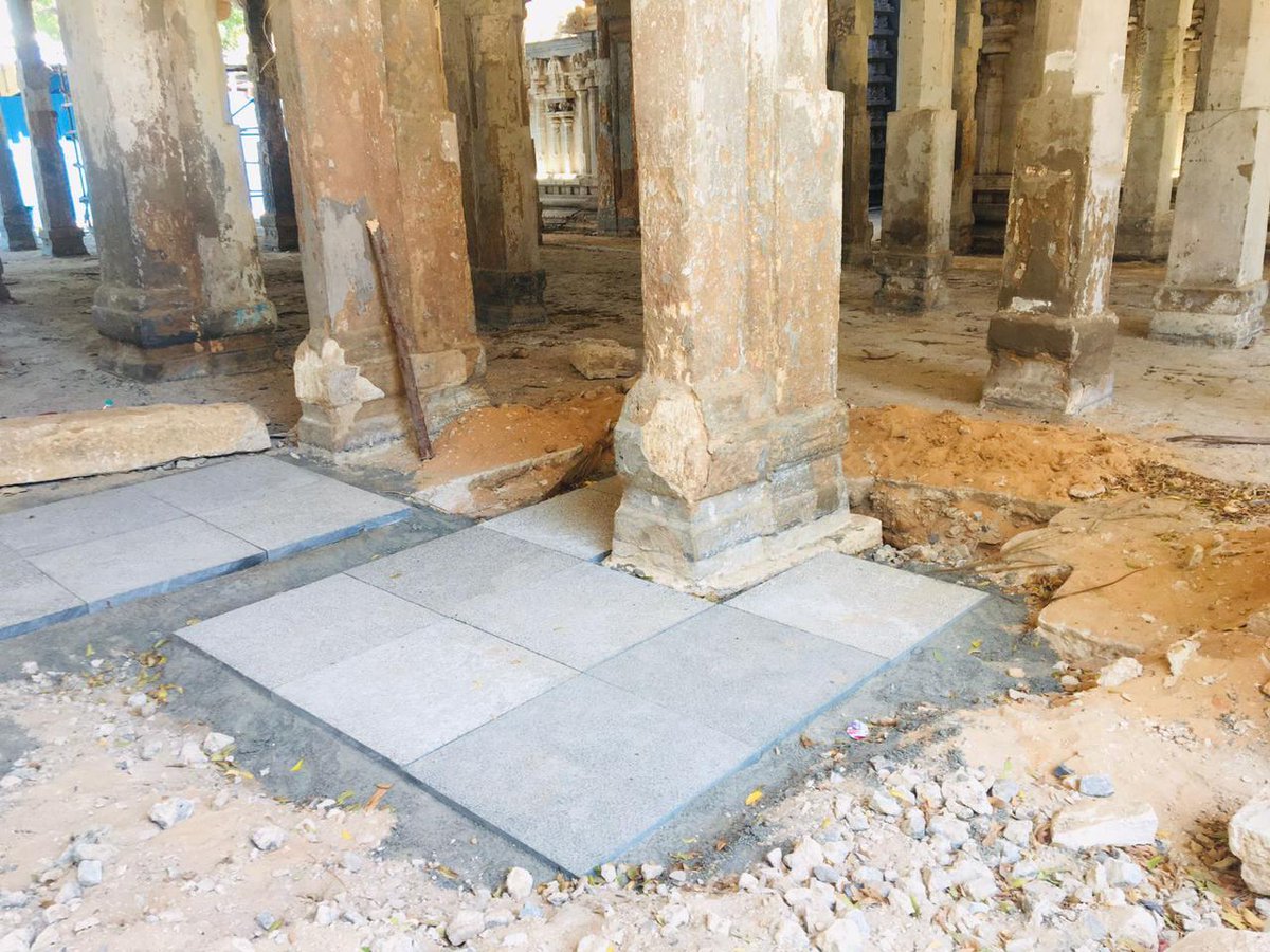 BJPNach's tweet image. உயர் நீதிமன்ற தீர்ப்பிற்கு எதிராக (WP 574/2011)
திருச்செந்தூர் முருகன் கோவில்  ராஜகோபுரத்தின் ஆயிரம்  வருடங்கள் பழமையான தரை கற்களை அப்புறப்படுத்தி slab போன்ற கற்களை ASI விதிகளுக்கு மாறாக பதிக்கிறார்கள். இதை உடனே நிறுத்தி தொன்மை மாறாமல் பழமையை பாதுகாக்க வேண்டும்.
#tnhrce