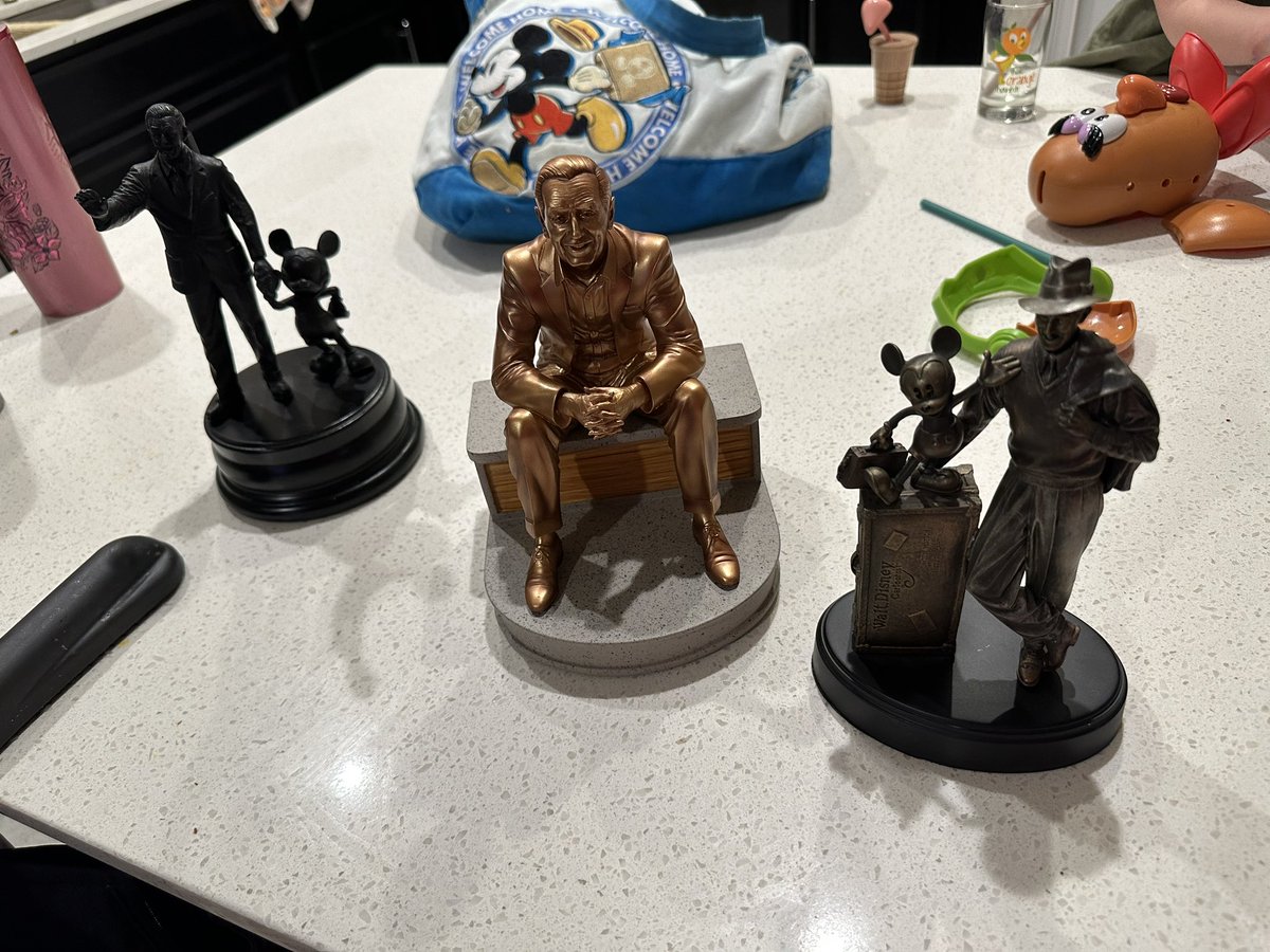 These three statues represent three important stages in Walt’s life and I like to think that these small replicas now represent different stages in the Brookhart’s lives