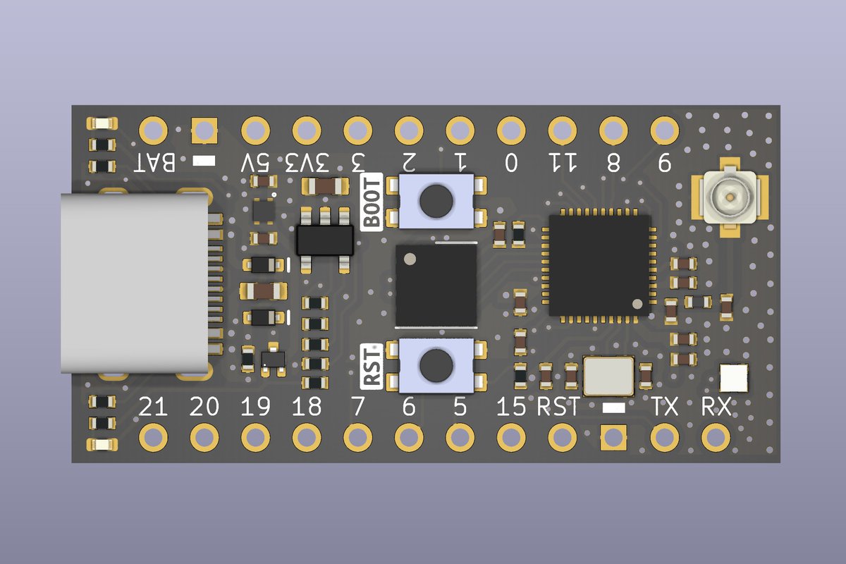 unexpectedmaker's tweet image. I found out today that IDF 5.1 is in a PR for #CircuitPython which supports the #ESP32C6 - plus Arduino support is also close, so this is finally happening folks.... #TinyC6 with either onboard antenna or u.FL for an external antenna! #maker #electronics #esp32 #wifi6