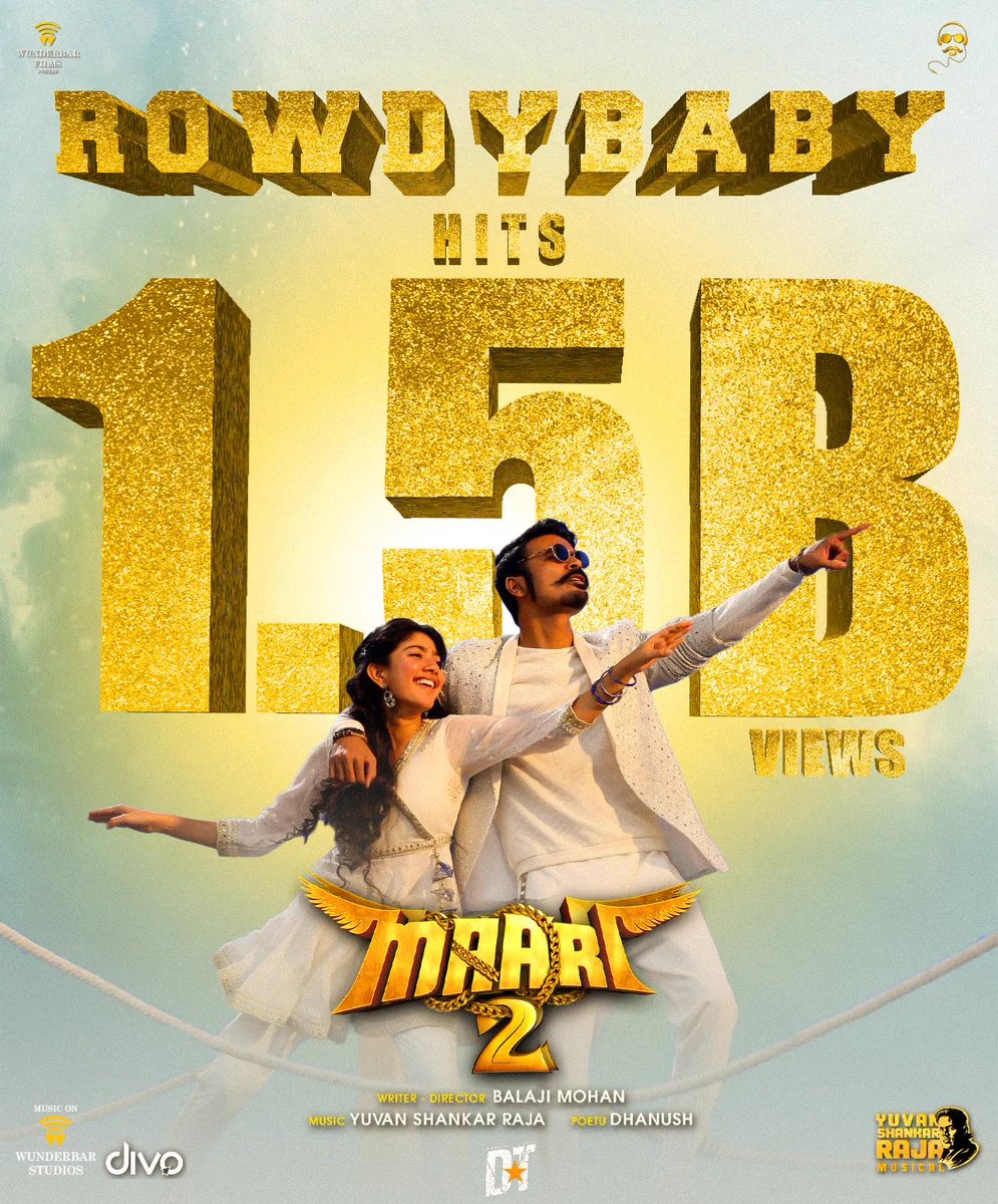 This song was Chartbuster !!!
#Rowdybaby #Dhanush #CaptainMiller #SaiPallavi 
#Tamil #Cinema #Maari