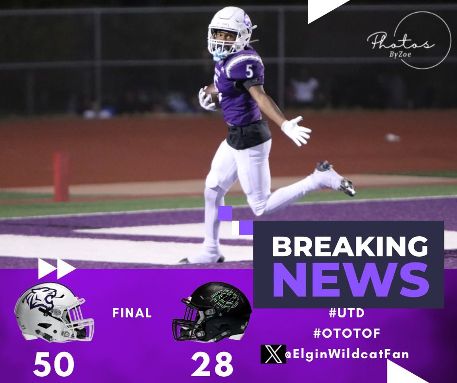 Cats Win!!  <a href="/etxhsfb/">Elgin Wildcat Football</a> <a href="/ElginTxISD/">Elgin ISD</a> <a href="/ELGINISD_EHS/">ELGIN HIGH SCHOOL</a> #UTD