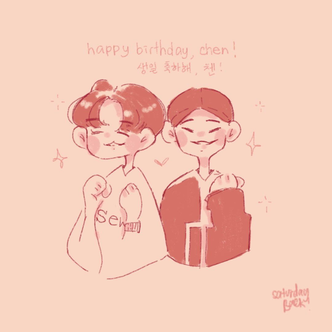 albeit late, happiest birthday to our chen! i hope the best thing pours on you forever! keep shining bright jongdae-ya~! ଘ(੭ˊᵕˋ)੭* ੈ✩‧₊˚