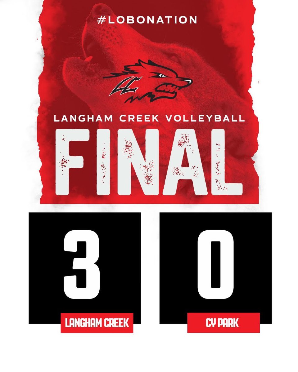 Another program sweep for the Lady Lobos🧹🧹🧹. Great Job Ladies!!!
<a href="/CFISDAthletics/">CFISDAthletics</a> <a href="/langhamcreekhs/">Langham Creek High</a> <a href="/lchsabc/">LC Athletic Boosters</a>