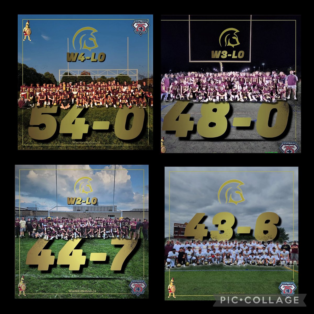 The Senior Warriors are now sitting at 4-0!
Thank you to Toronto's Chaminade College for hosting a tough game today! 
Next up, Buffalo's Bishop Timon.