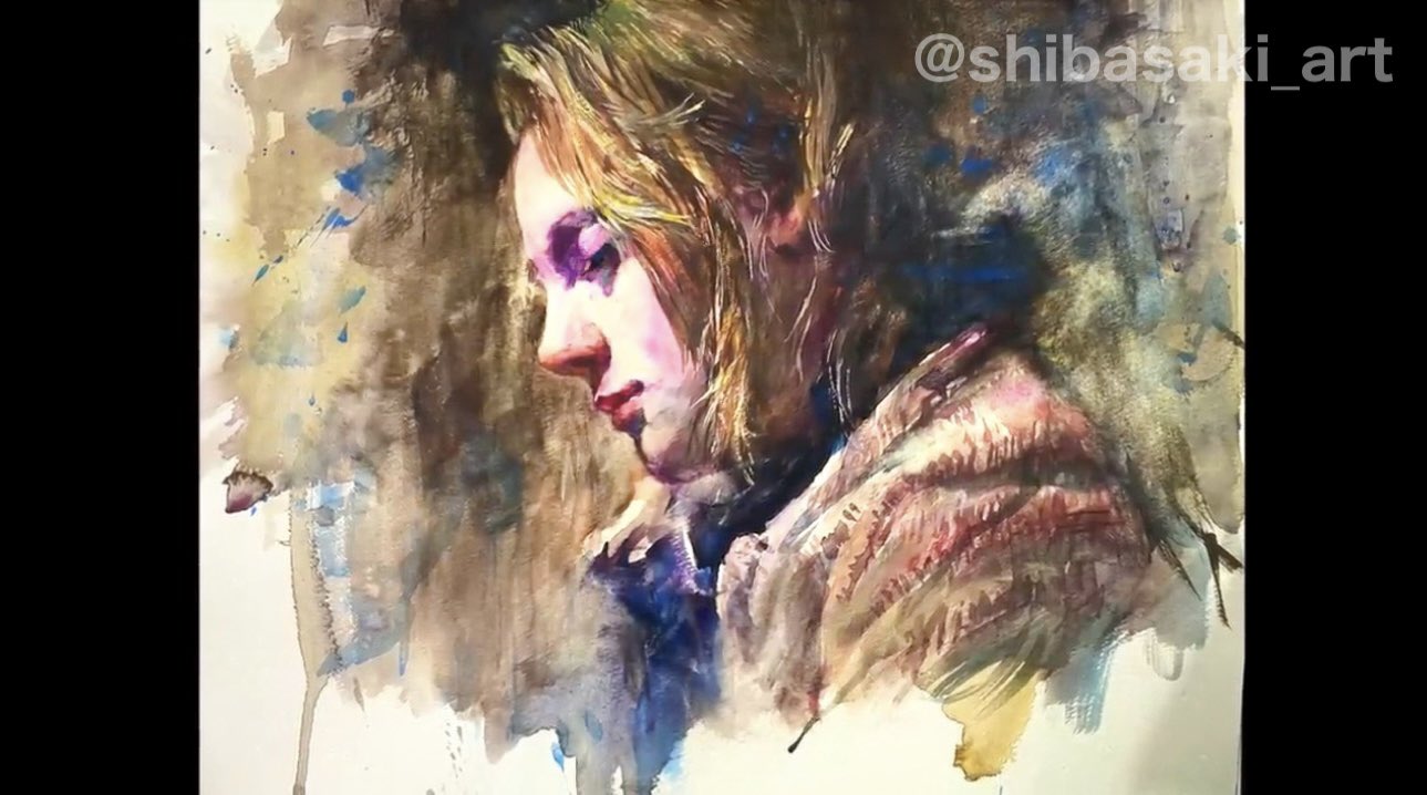 Watercolor by Shibasaki🎨柴崎春通 on X: 