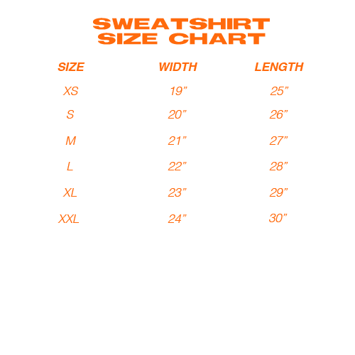 THELEADERSPH's tweet photo. @SANgyupsalamat Hi! Sweatshirts go up to 2XL : ) Here's our size chart for your reference! https://t.co/Y61NeGtZXa
