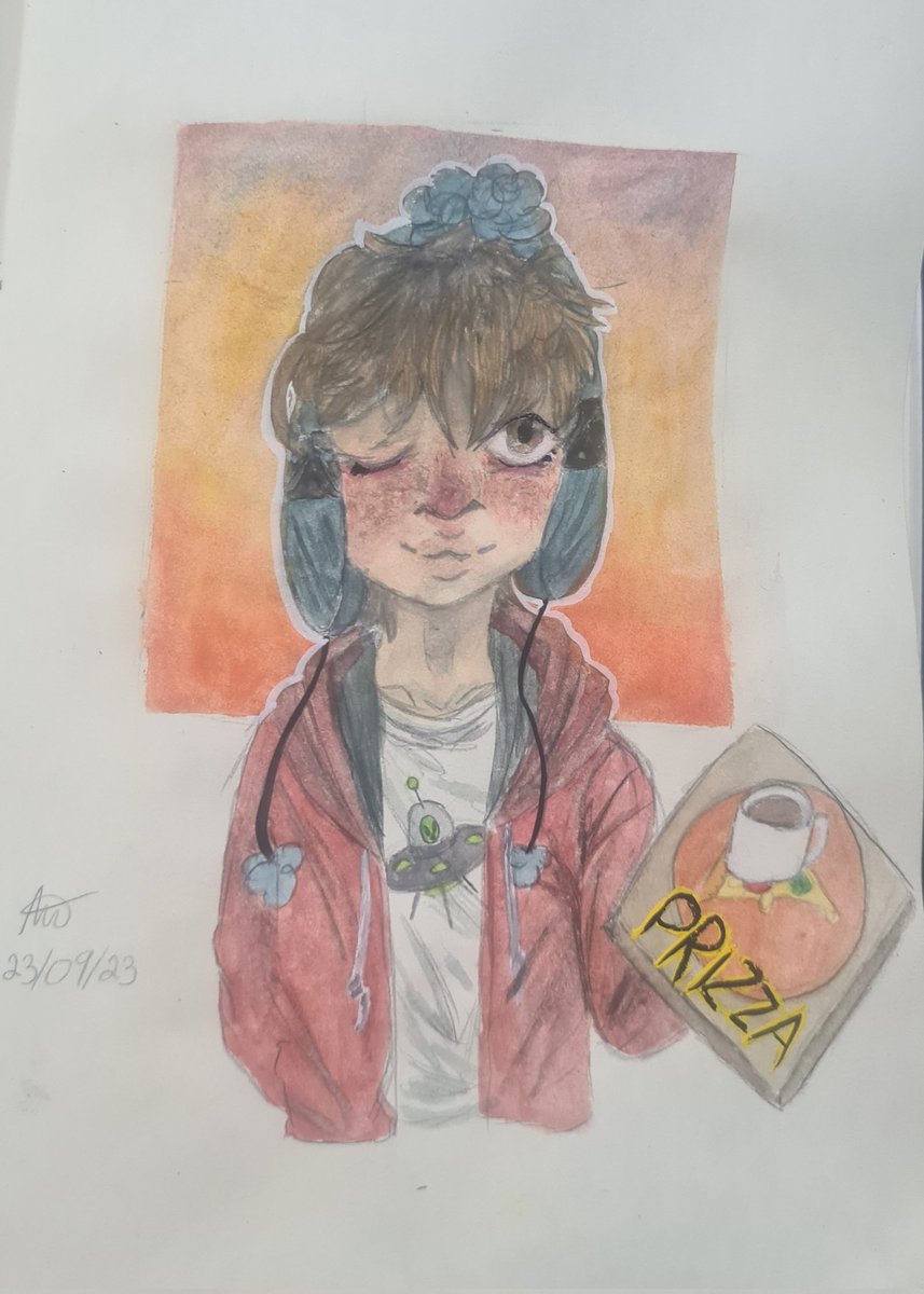 vishkk_blvd's tweet image. Eu não sou uma conta de arte kajaksjskj, mas queria compartilhar minha fanart do big querido Jeffrey Bacon em aquarela que eu fiz

#OPQ 
#OPQfanart 
#OrdemParanormalQuarentena