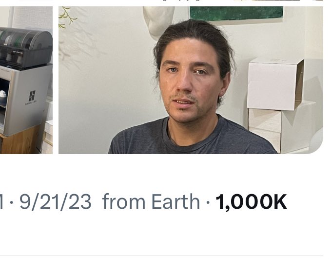 Checked the view count on a tweet that was 999k, and now it’s at 1000k.  This is the same website that wants to handle your banking.