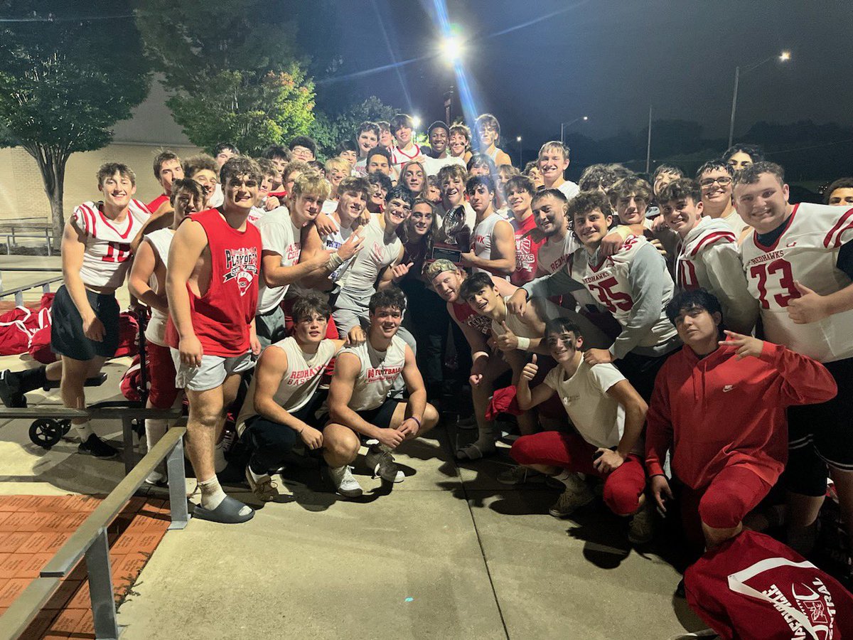 This is what victory looks like. Way to go <a href="/NCHSOFFICIAL/">Naperville Central</a> football. I’m a super proud Redhawk. #RedhawkPride