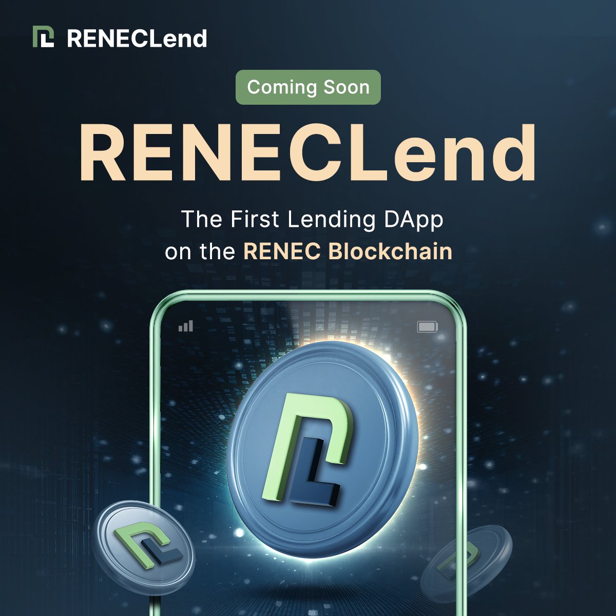 RenecBlockchain's tweet photo. 🚀Exciting News! 🚀

Get ready for the upcoming launch of @RENECLend, the pioneering lending DApp on the RENEC Blockchain 🌐🎉 

RENECLend enables users to:

✅ Earn interest by supplying their crypto assets 
✅ Borrow crypto assets directly from the platform

Why RENECLend?

➡️Simplest DeFi lending protocol 
➡️Attractive interest rates and borrowing fees 
➡️Optimized crypto assets on RENEC Blockchain 
➡️Anyone can become a liquidator

🚀Exciting new welcome programs are on the way! 

Stay tuned for more surprises on👇
- Twitter: @RENECLend
- Telegram: https://t.co/8HcSxHE28j

#RENECLend #RENEC