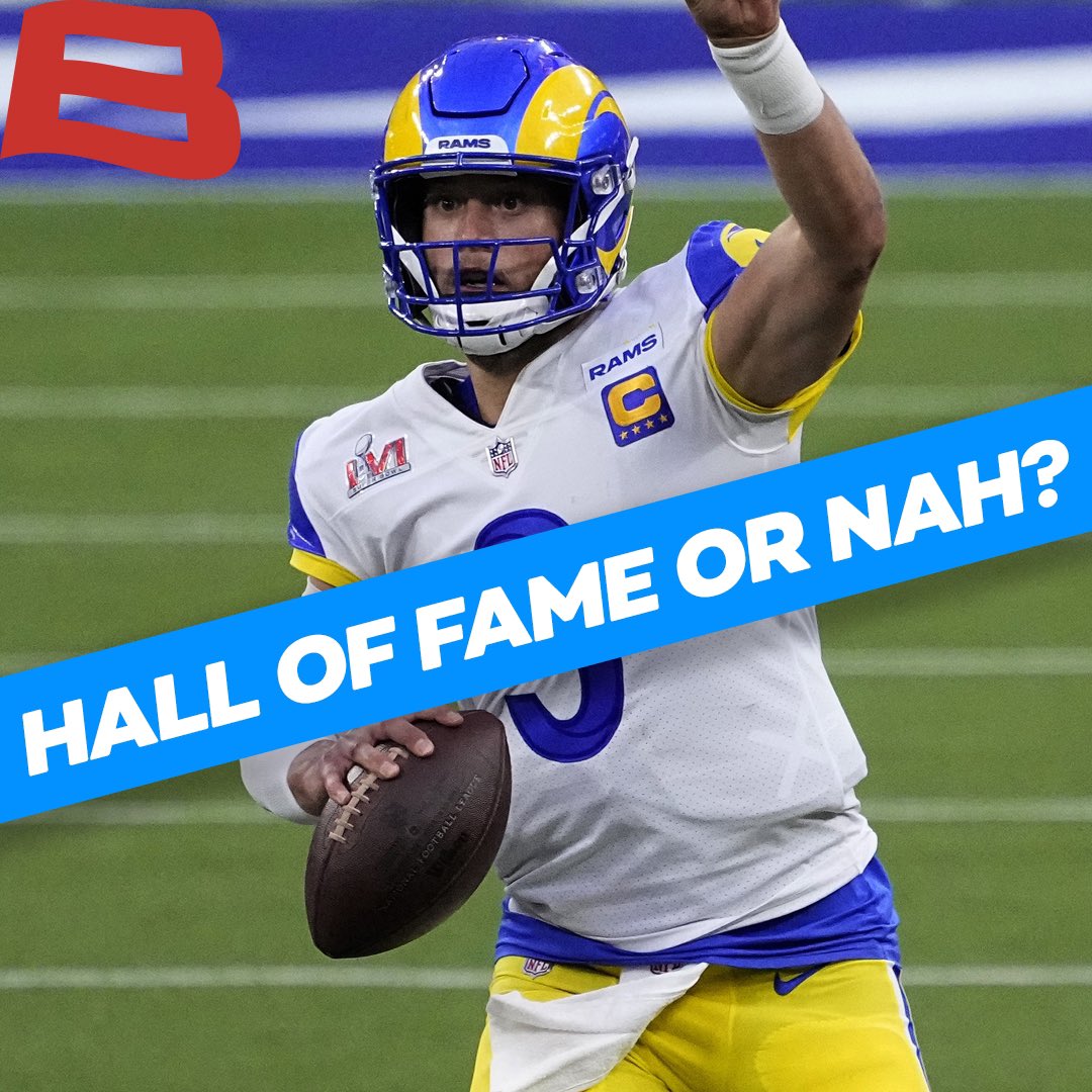 BovadaOfficial's tweet photo. Is Matthew Stafford a Hall of Famer?

❤️  Yes
🔁  No https://t.co/5GOyJ0VX0E