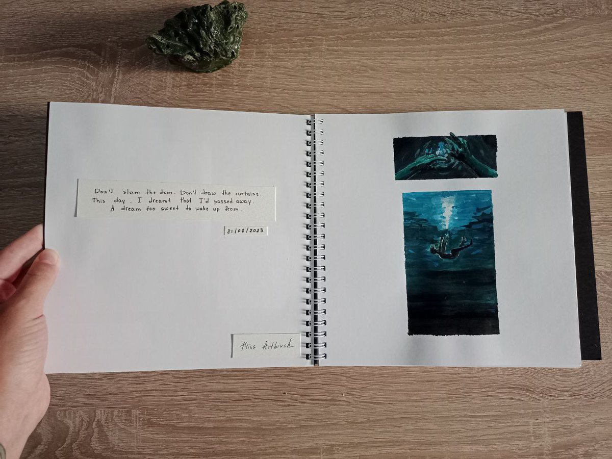 I've decided to share another page from my journal with you 😌

#art #painting #sketchbook #artistsontwitter