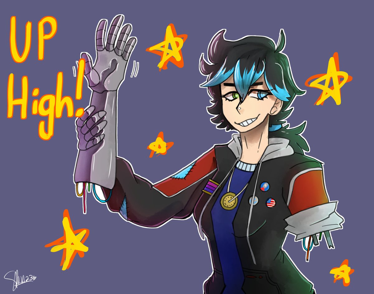 art trade with <a href="/HunterArtist98/">The Hunter Artist</a> !!!!! He's got a dope ass story going on, check him out!