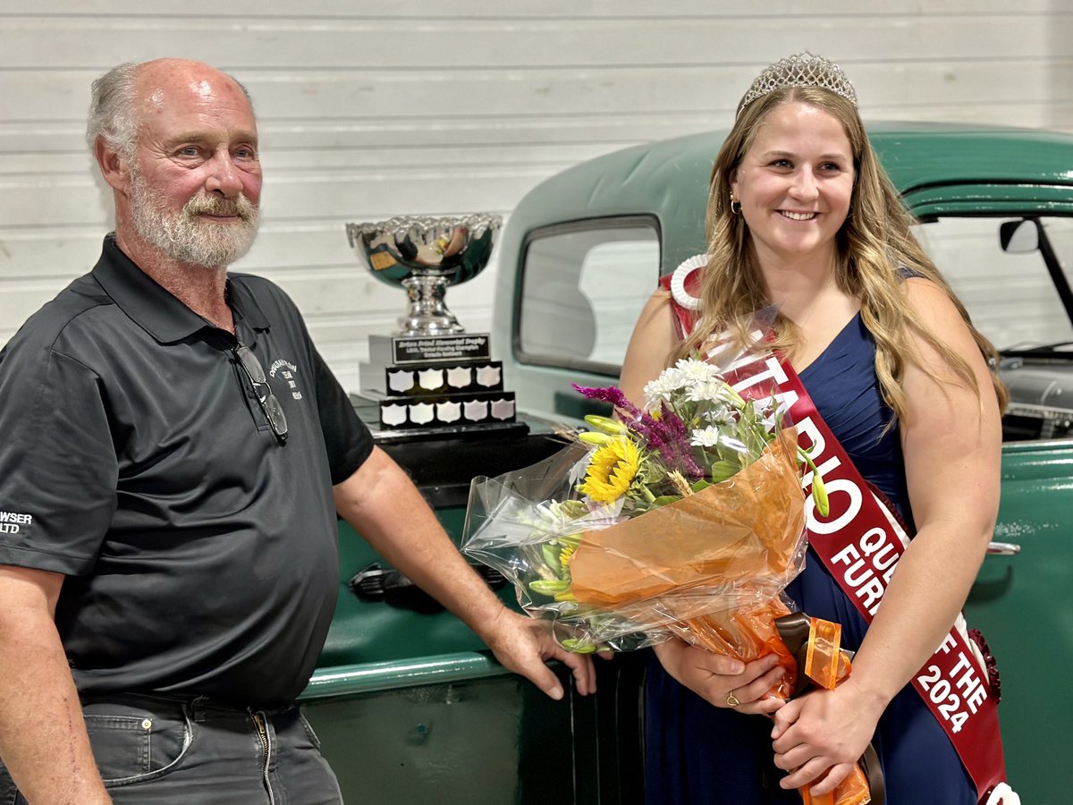What a night for our #Peel #Dufferin Plowmen’s Association! Local plowman Daryl Hostrawser is going to the Canadian Plowing Championships next August as the Ontario Reversible Plow Champion &amp; Mel Karpenko is crowned the new Ontario Queen of the Furrow! #OntAg #IPM2023