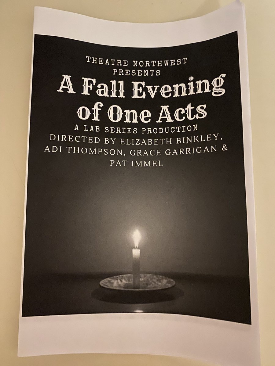 Had a great time seeing the <a href="/NWMOSTATE/">Northwest Missouri State University</a> production of my play, Some Specter — and then meeting the all-star cast and crew! One more chance to check out A Fall Evening of One Acts tomorrow night!