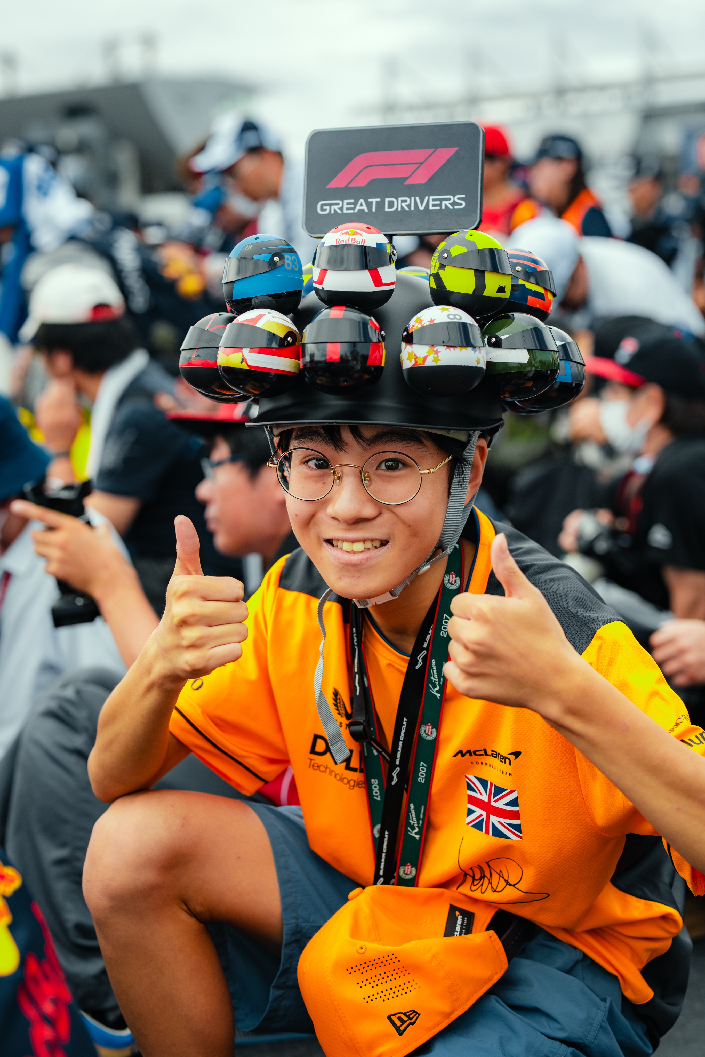 McLaren on X: One of the best #F1 fan hats we've seen! 🧡🇯🇵 #JapaneseGP   / X