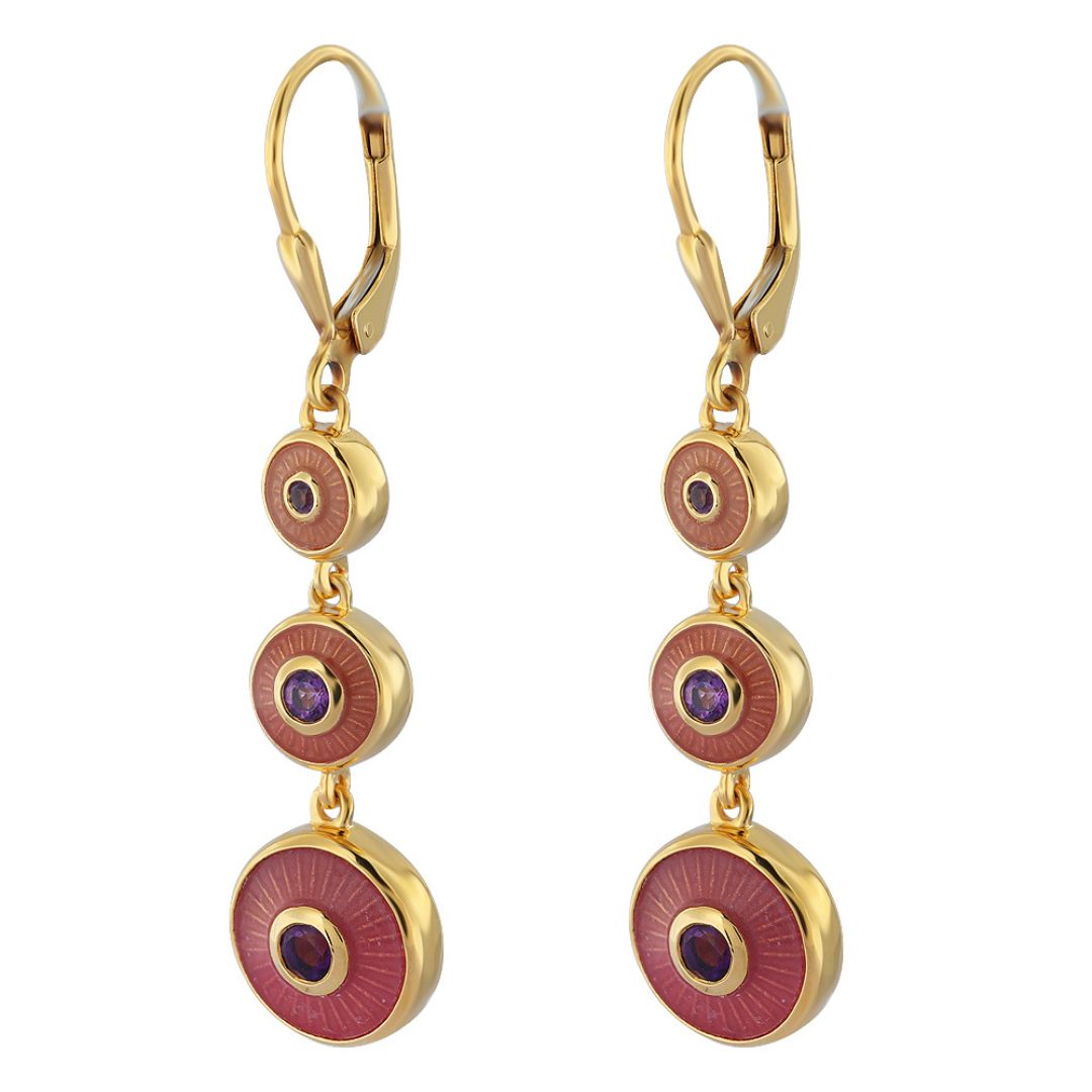 CocreateConnect's tweet image. Pink and purple amethyst come together to form a dainty pair of pretty earrings that we just can&apos;t take our eyes off them. These lightweight pairs can be worn from Zoom meetings to brunch with friends alike.

#danglers #dangle #earrings #dropdanglers