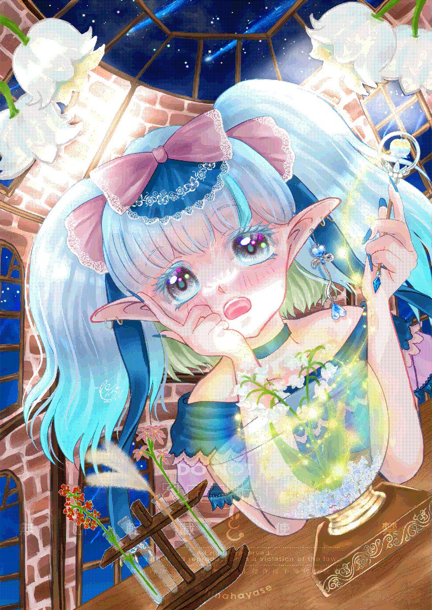 「レトロゲーム風『鈴蘭の魔女』 」|ひなっツ꒰ঌ🐰໒꒱のイラスト