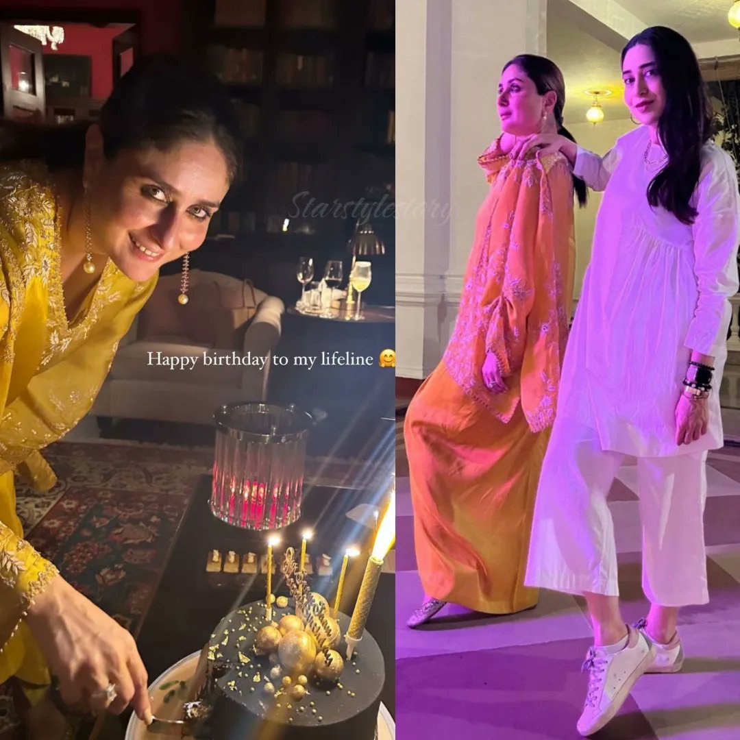 StarStyleStory1's tweet photo. Kareena Kapoor Khan birthday celebrations 🫶
#KareenaKapoorKhan #KareenaKapoor #karishmakapoor #birthdaygirl https://t.co/1ynMWLZuWL