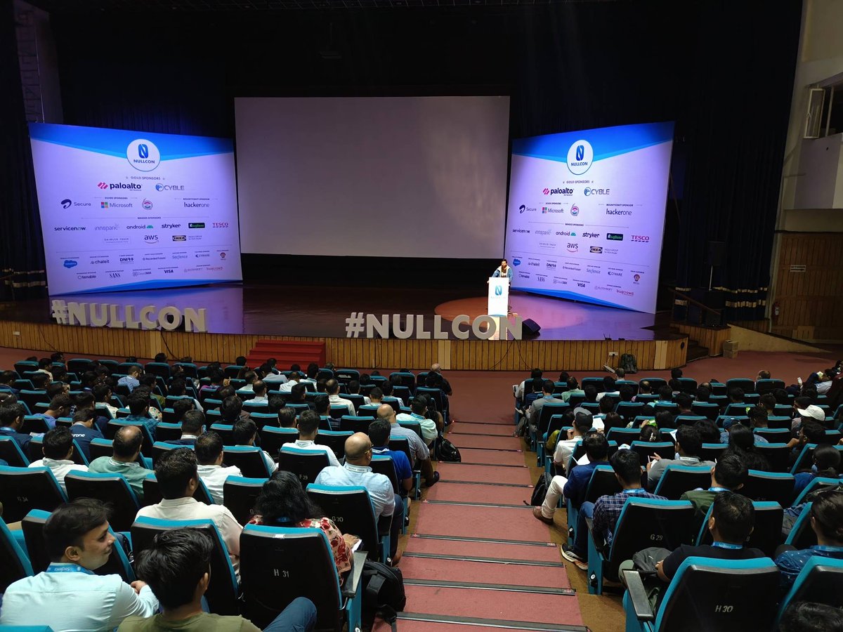 NULLCON (@nullcon) on Twitter photo 🟢#NullconGoa2023 .....Here we begin with the Opening Note by <a href="/antriksh_s/">Antriksh (Yoda) #NullconBerlin2025</a>
#Nullcon #Infosec #Conference 🟢#NullconGoa2023 .....Here we begin with the Opening Note by <a href="/antriksh_s/">Antriksh (Yoda) #NullconBerlin2025</a>
#Nullcon #Infosec #Conference