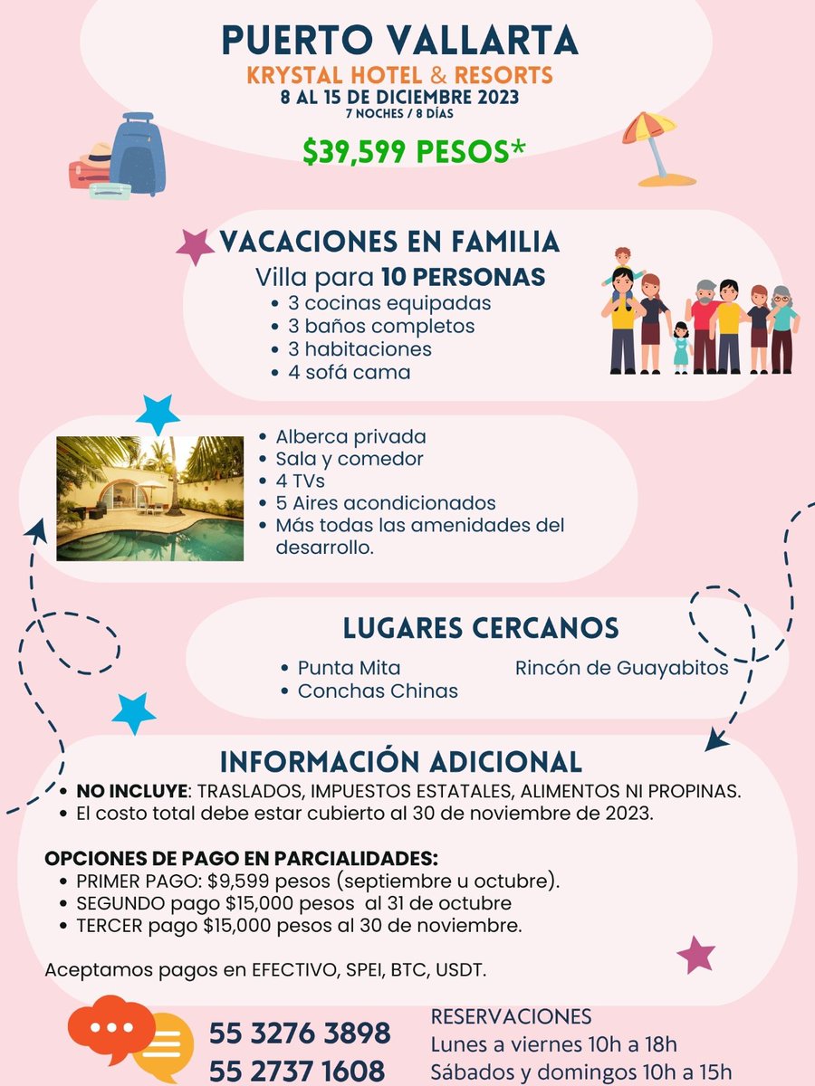 Fdezdelmarques's tweet photo. Amigos, si alguien le gusta este paquete familiar, póngase en contacto a los teléfonos mostrados, saludos! 😎
#ALPHA #vacaciones #Familia #diversion https://t.co/IFpTUtHYGV