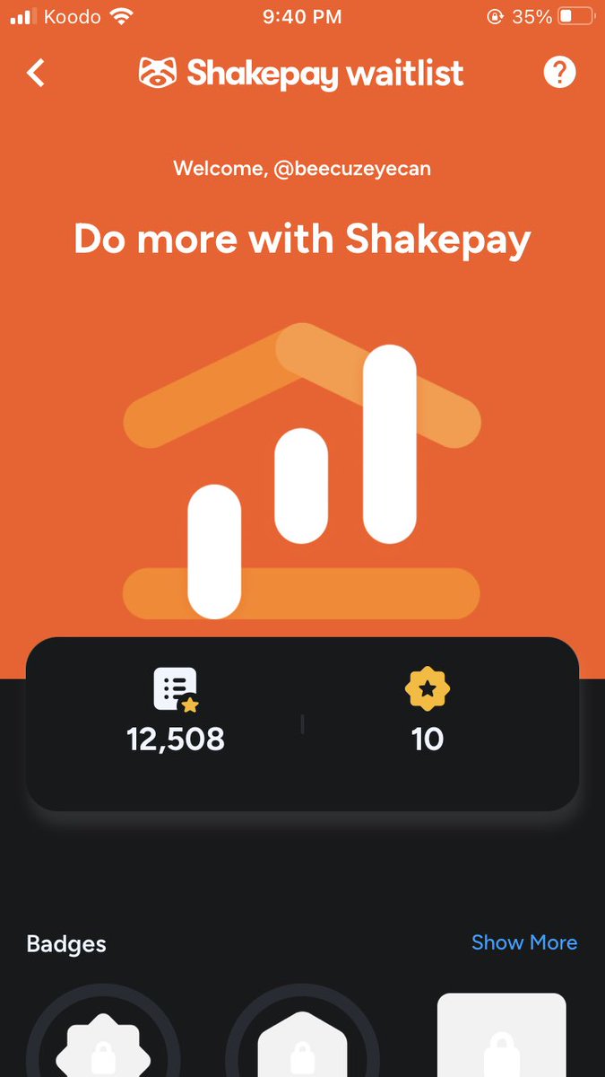 BeeDeePearson's tweet photo. @shakepay https://t.co/JPkxYGZBu7