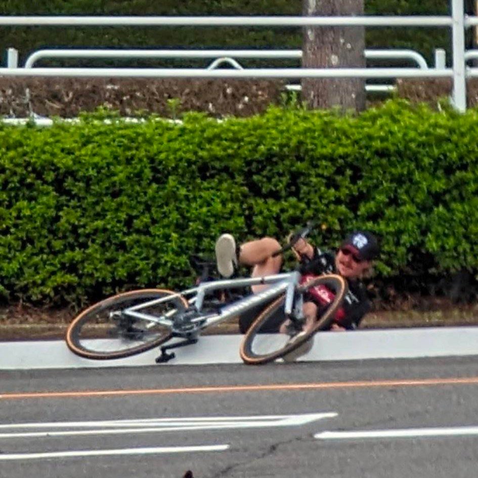 Oh no, <a href="/ValtteriBottas/">Valtteri Bottas</a> was seen falling in the bushes this morning 🙈

#F1 #JapaneseGP