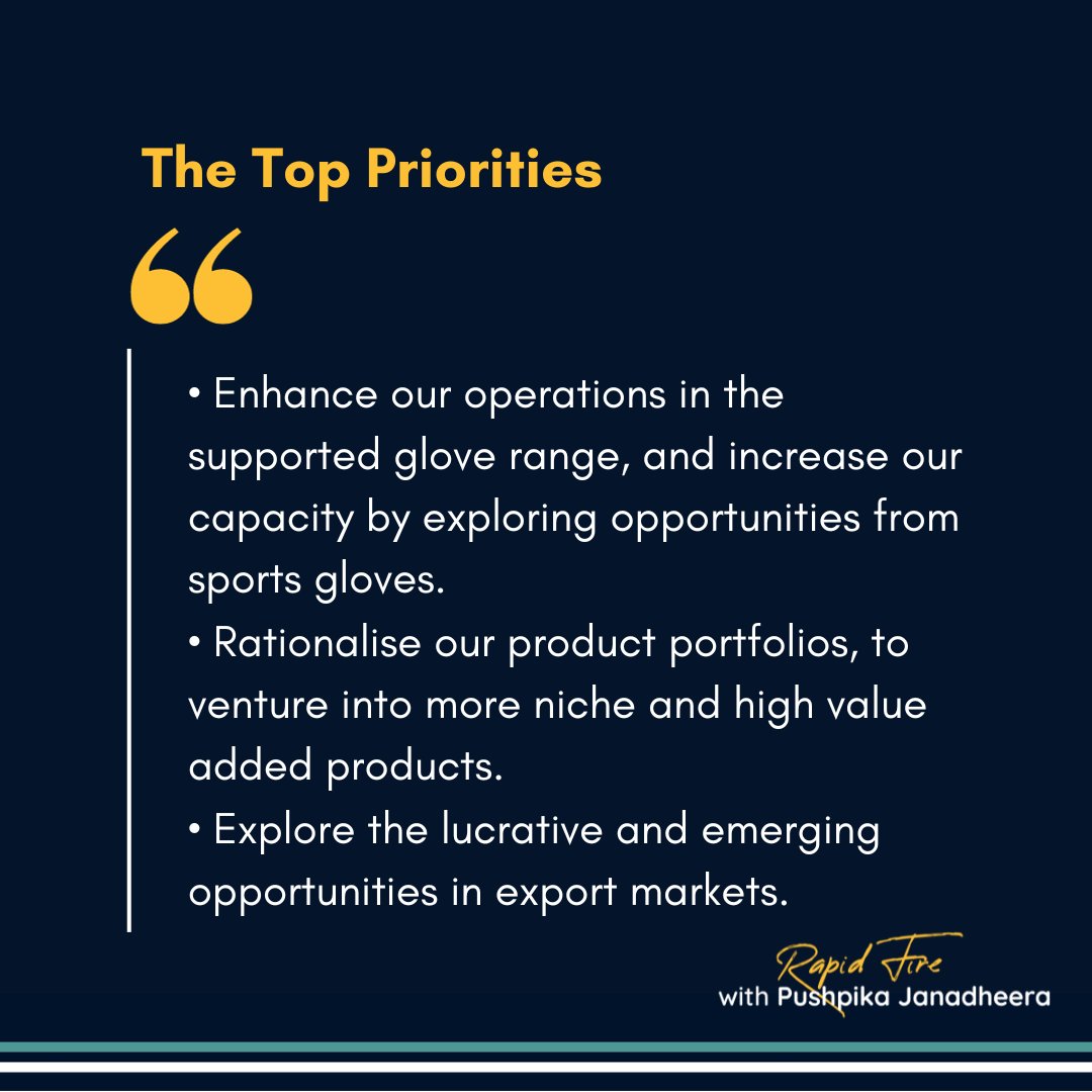 Explore the perspectives, insights and priorities of Pushpika Janadheera, our new Managing Director for the Hayleys Group’s Hand Protection Sector.

#WorldOfInspiration