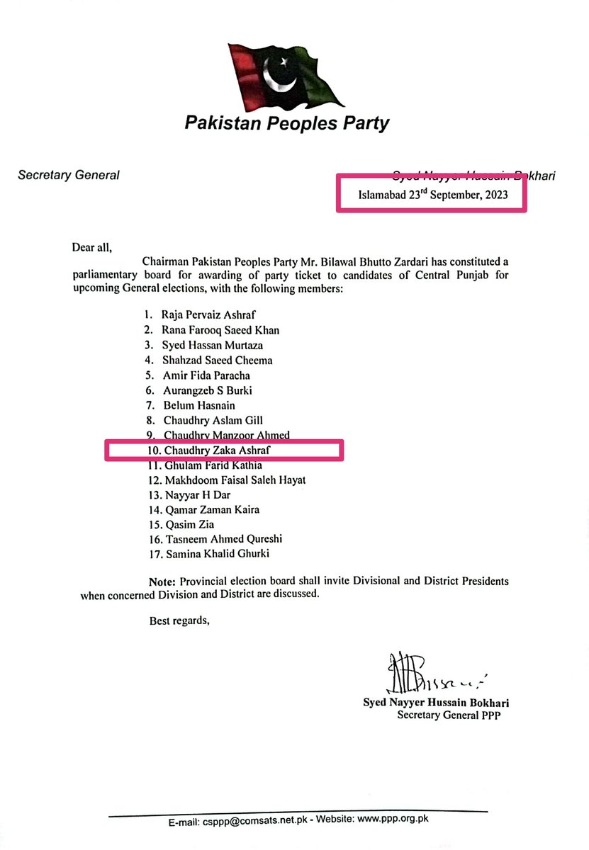 <a href="/Naveed_231/">Naveed Ahmed</a> <a href="/Northerncricke5/">Akmal Khan</a> <a href="/Iftekha73675354/">Iftekhar Ahmed</a> <a href="/awamdigal/">awamdigal 👉👈عوام دی گل👌</a> @adnanaliisb <a href="/AK__560/">Arshad Khan</a> @ikhlaq_numan <a href="/AliHaidr101/">Ali Haider</a> <a href="/TheRealPCB/">Pakistan Cricket</a> <a href="/ICC/">ICC</a> <a href="/ICCMediaComms/">ICC Media</a> <a href="/TalatHussain12/">Syed Talat Hussain</a> <a href="/shakilsh58/">Shakil Shaikh</a> <a href="/NumanButt3/">Numan Butt</a> <a href="/najamsethi/">Najam Sethi</a> <a href="/ImNajeebH/">Najeeb ul Hasnain</a> <a href="/mirzaiqbal80/">Mirza Iqbal Baig</a> <a href="/SYahyaHussaini/">Syed Yahya Hussaini</a> <a href="/MuhammadWasim77/">Muhammad Wasim</a> <a href="/Rajput13Naseem/">Naseem Rajput</a> <a href="/UmarCheema1/">Umar Cheema</a> <a href="/faizanlakhani/">Faizan Lakhani</a> <a href="/simadwasim/">Imad Wasim</a> <a href="/realshoaibmalik/">Shoaib Malik 🇵🇰</a> <a href="/cricketpakcompk/">Cricket Pakistan</a> <a href="/OfficialSLC/">Sri Lanka Cricket 🇱🇰</a> <a href="/Ali_Anchor/">Ali Salman</a> <a href="/SajSadiqCricket/">Saj Sadiq</a> <a href="/kalson/">Umar Farooq Kalson</a> <a href="/saleemkhaliq/">Saleem Khaliq</a> <a href="/MaryamNSharif/">Maryam Nawaz Sharif</a> <a href="/CMShehbaz/">Shehbaz Sharif</a> <a href="/betterpakistan/">Ahsan Iqbal</a> <a href="/GovtofPakistan/">Government of Pakistan</a> <a href="/PakPMO/">Prime Minister's Office</a> <a href="/sohailimrangeo/">Sohail Imran</a> <a href="/ayazakbar786/">Ayaz Akbar Yousafzai</a> <a href="/SImranshafqat/">Syed Imran Shafqat</a> <a href="/iramizraja/">Ramiz Raja</a> <a href="/iamqadirkhawaja/">Qadir Khawaja</a> <a href="/hashmi_shahid/">Shahid Hashmi</a> <a href="/TheRealPCBMedia/">PCB Media</a> <a href="/_FaridKhan/">Farid Khan</a> <a href="/aaliaaaliya/">Aalia Rasheed</a> <a href="/CPCofficial6/">CPCofficial</a> <a href="/anwaar_kakar/">Anwaar ul Haq Kakar</a> <a href="/OfficialDGISPR/">DG ISPR</a> چیرمین ایم سی <a href="/TheRealPCB/">Pakistan Cricket</a> ذکااشرف سیاسی جماعت <a href="/PPP_Org/">Pakistan Peoples Party - PPP</a> کی سینٹرل ایگزیکٹیو کمیٹی کے ممبر اور الیکشن ٹکٹ کا فیصلہ کرنے والے بورڈ کا حصہ ہیں۔

#PCB کا سیاسی استعمال مسلسل کیا جارہا ہے جسے روکنا <a href="/ECP_Pakistan/">Election Commission of Pakistan (OFFICIAL)🇵🇰</a> کی ذمےداری ہے۔

ذکااشرف کو ہٹایا جائے۔

#Pakistansquad #PakistanCricket