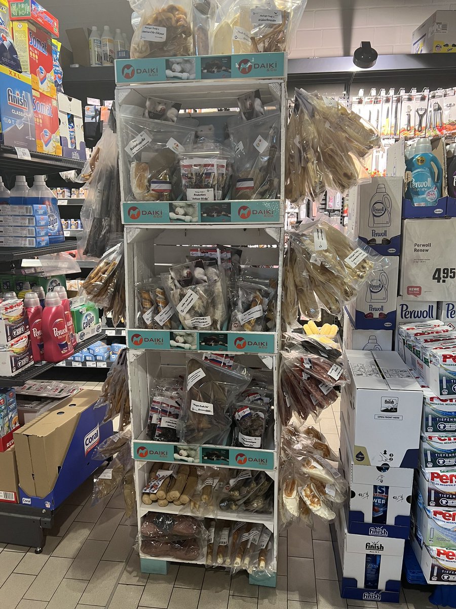 Rewe Schwinning in Duisburg mit neuer Ware von uns#twitterrudel