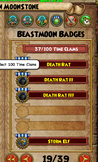 Beastmoon badges have been fixed. So what is this???  Please look into this page 17&amp;19 <a href="/Wizard101Devs/">Wizard101Devs</a> <a href="/Wizard101/">Wizard101</a>  👀