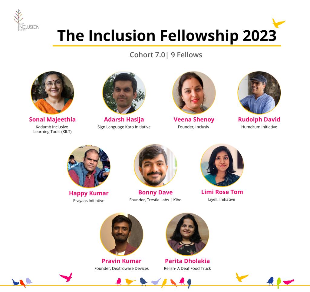 IndiaInclusion's tweet photo. We've officially launched the 7th edition of the Inclusion Fellowship!

Our community of change-makers is continuously expanding, and together, we're making a significant difference to create an inclusive India.

Kudos to the 9 fellows leading the way...

#iis #inclusiveindia https://t.co/PqTcOn6Gm0