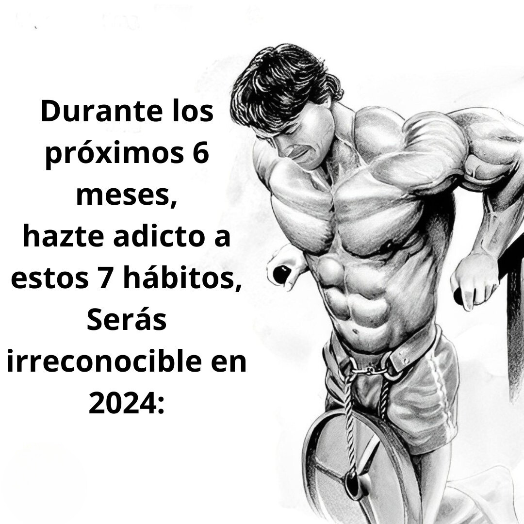 Durante los próximos 6 meses,

hazte adicto a estos 7 hábitos,
Serás irreconocible en 2024:

Hilo//