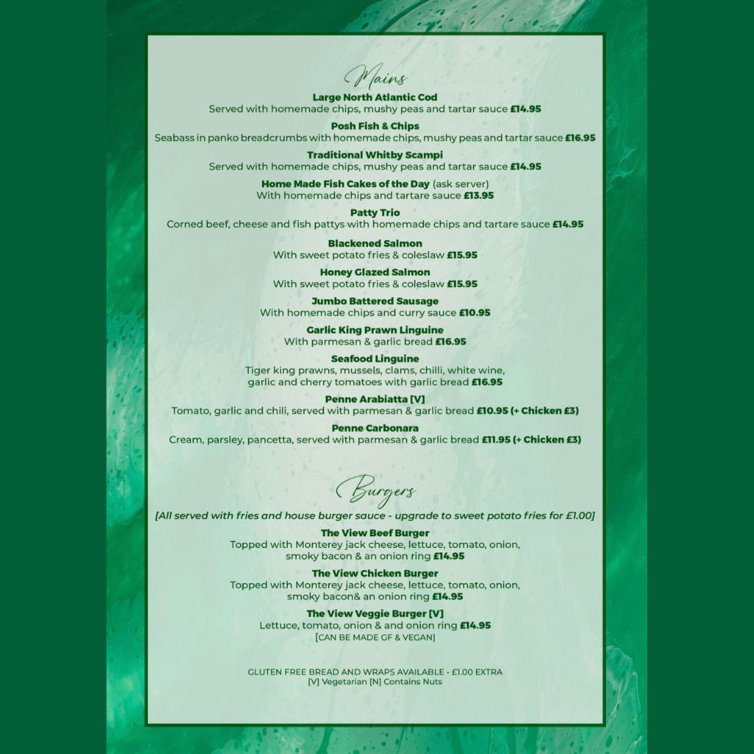ViewTynemouth's tweet image. New season calls for a new menu! 

And here it is.... 

Enjoy!

#theviewtynemouth #theviewlongsands #beachview #seaviewrestaurant #tynemouth #cullercoates #whitleybay