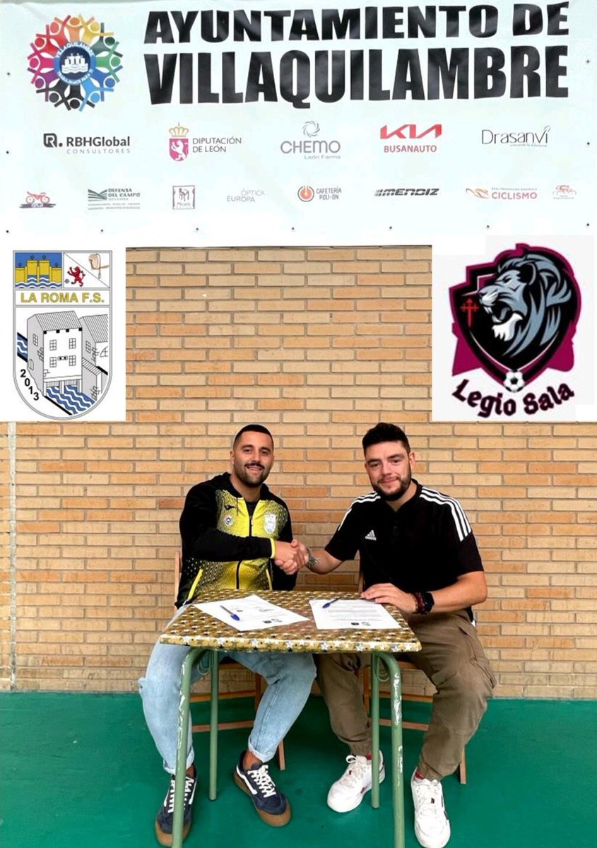 LaRomaFS's tweet photo. Es un placer anunciar el convenio de colaboración alcanzado con el club LEGIO SALA FS para conseguir el adecuado progreso y desarrollo del FÚTBOL SALA y sus DEPORTISTAS. Confiamos obtener los frutos deseados y una larga vida a este acuerdo #VIVA EL FUTSAL @LegioSala @deportesvq https://t.co/9Z5eE8JWBL
