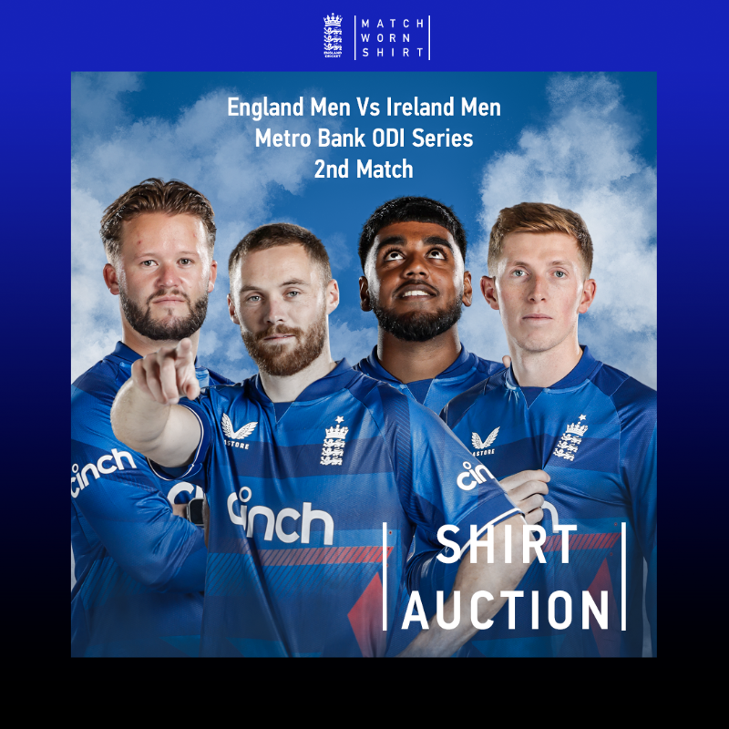 englandcricket's tweet photo. 🏏 Worn &amp; signed shirts from the 2nd Metro Bank ODI can be yours! 👕

👇 Head to @MatchWornShirt now!