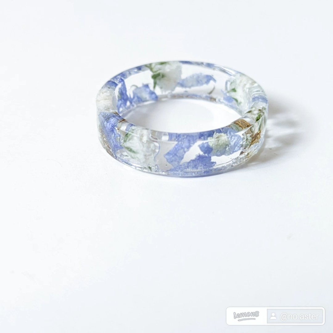 noaster123's tweet photo. ice flower ring 
ꕤ︎︎ミモザ、かすみ草、スターチスのリング
ꕤ︎︎かすみ草、デルフィニウムのリング

minne、creemaからどうぞ໒꒱ https://t.co/CqbZgFhw09