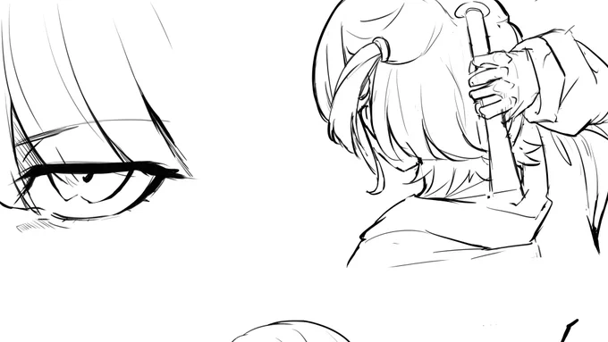 WIP…久保先生の絵柄勉強中。某滅紫の雷ファーストペンギン転校生。
#イラスト 