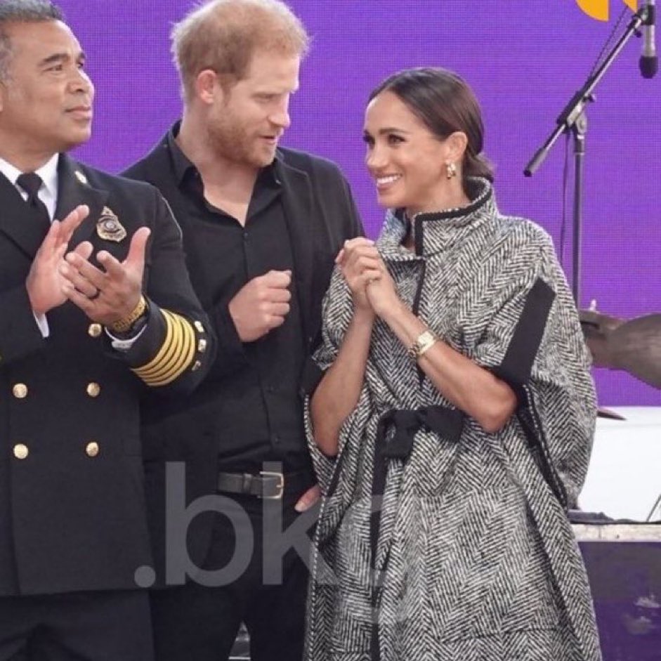 The Duke and Duchess of Sussex join Kevin Costner for his One805Live fundraising event for first respondents.